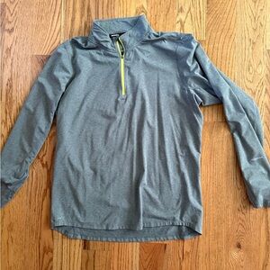 Nike Gray Long Sleeve Quarter-Zip Pullover